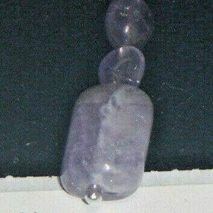 AMETHYST Gemstone Necklace Metaphysical Facilitates- reduces mental tension-0385